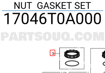 Honda 17046T0A000 NUT GASKET SET