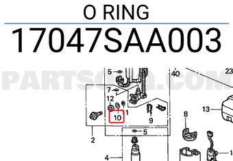 Honda 17047SAA003 O RING