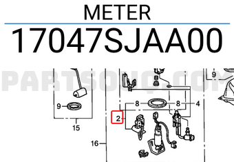 Honda 17047SJAA00 METER
