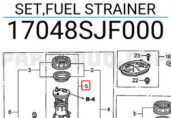 Honda 17048SJF000 SET,FUEL STRAINER