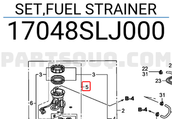 Honda 17048SLJ000 SET,FUEL STRAINER