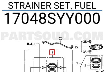 Honda 17048SYY000 STRAINER SET, FUEL