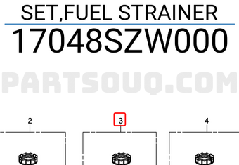 Honda 17048SZW000 SET,FUEL STRAINER