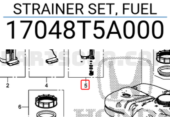 Honda 17048T5A000 STRAINER SET, FUEL