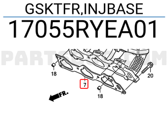 Honda 17055RYEA01 GSKTFR,INJBASE