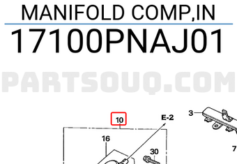 Honda 17100PNAJ01 MANIFOLD COMP,IN