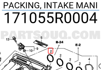 Honda 171055R0004 PACKING, INTAKE MANI