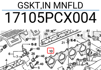 Honda 17105PCX004 GSKT,IN MNFLD