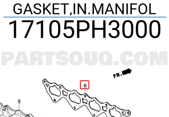 Honda 17105PH3000 GASKET,IN.MANIFOL