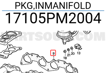 Honda 17105PM2004 PKG,INMANIFOLD