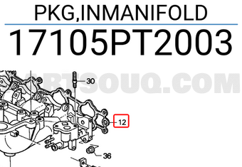 Honda 17105PT2003 PKG,INMANIFOLD