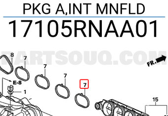 Honda 17105RNAA01 PKG A,INT MNFLD