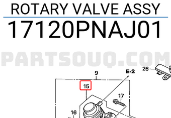 Honda 17120PNAJ01 ROTARY VALVE ASSY