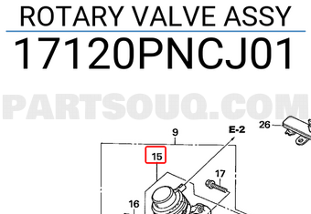 Honda 17120PNCJ01 ROTARY VALVE ASSY