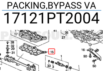 Honda 17121PT2004 PACKING,BYPASS VA