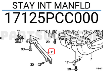 Honda 17125PCC000 STAY INT MANFLD