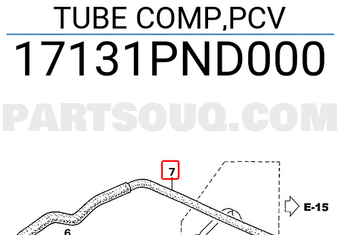 Honda 17131PND000 TUBE COMP,PCV