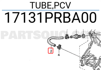 Honda 17131PRBA00 TUBE,PCV