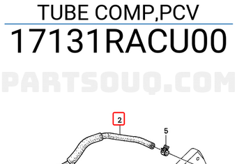 Honda 17131RACU00 TUBE COMP,PCV