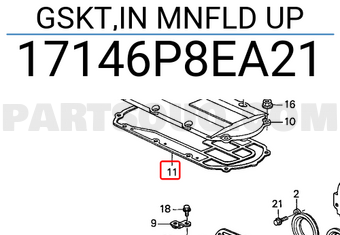 Honda 17146P8EA21 GSKT,IN MNFLD UP