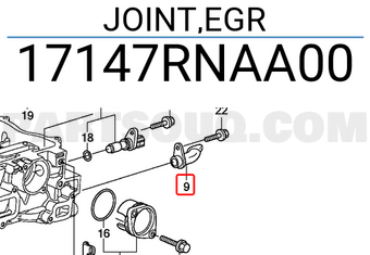 Honda 17147RNAA00 JOINT,EGR