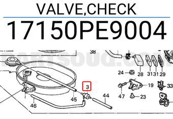 Honda 17150PE9004 VALVE,CHECK
