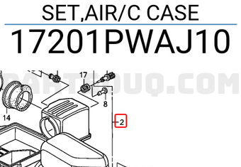 Honda 17201PWAJ10 SET,AIR/C CASE