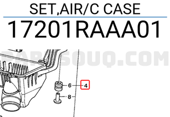 Honda 17201RAAA01 SET,AIR/C CASE