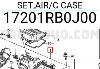 Honda 17201RB0J00 SET,AIR/C CASE