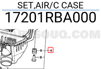 Honda 17201RBA000 SET,AIR/C CASE