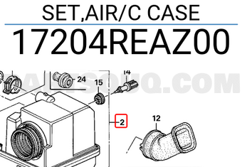 Honda 17204REAZ00 SET,AIR/C CASE