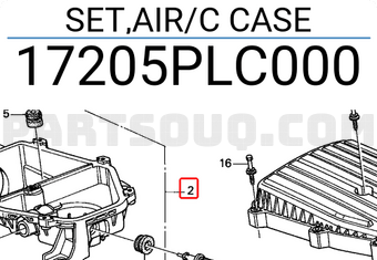 Honda 17205PLC000 SET,AIR/C CASE