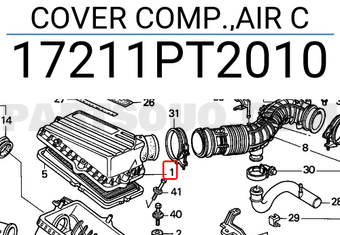 Honda 17211PT2010 COVER COMP.,AIR C