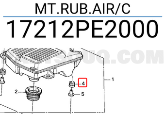 Honda 17212PE2000 MT.RUB.AIR/C