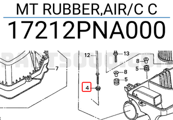 Honda 17212PNA000 MT RUBBER,AIR/C C