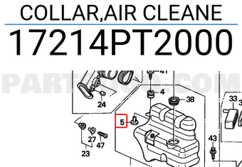 Honda 17214PT2000 COLLAR,AIR CLEANE