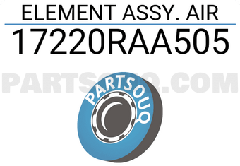 Honda 17220RAA505 ELEMENT ASSY. AIR