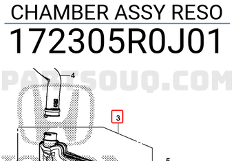 Honda 172305R0J01 CHAMBER ASSY RESO