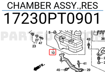 Honda 17230PT0901 CHAMBER ASSY.,RES