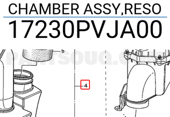 Honda 17230PVJA00 CHAMBER ASSY,RESO
