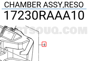 Honda 17230RAAA10 CHAMBER ASSY,RESO