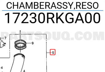 Honda 17230RKGA00 CHAMBERASSY,RESO
