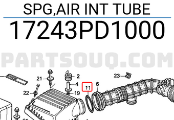 Honda 17243PD1000 SPG,AIR INT TUBE