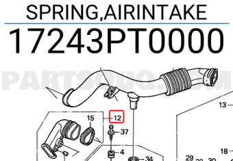 Honda 17243PT0000 SPRING,AIRINTAKE
