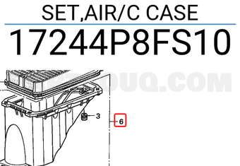 Honda 17244P8FS10 SET,AIR/C CASE