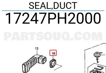 Honda 17247PH2000 SEAL,DUCT