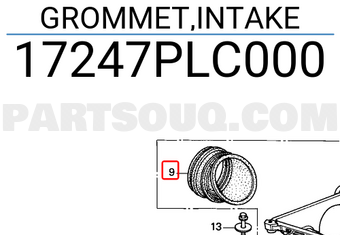 Honda 17247PLC000 GROMMET,INTAKE