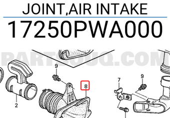 Honda 17250PWA000 JOINT,AIR INTAKE