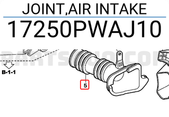 Honda 17250PWAJ10 JOINT,AIR INTAKE
