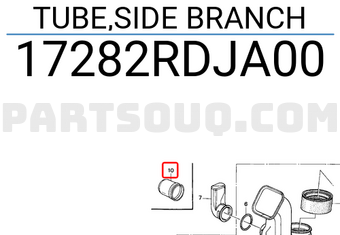 Honda 17282RDJA00 TUBE,SIDE BRANCH